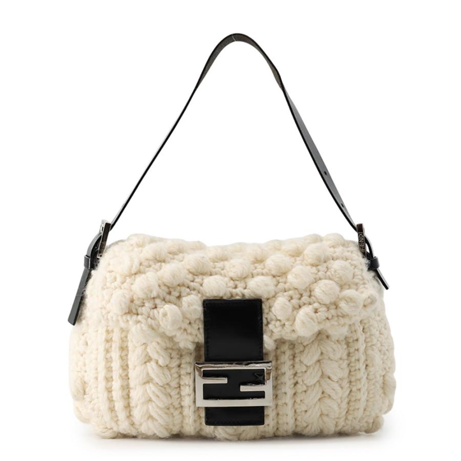 フェンディ ハンドバッグ マンマバケット ウール レザー 16059 FENDI 