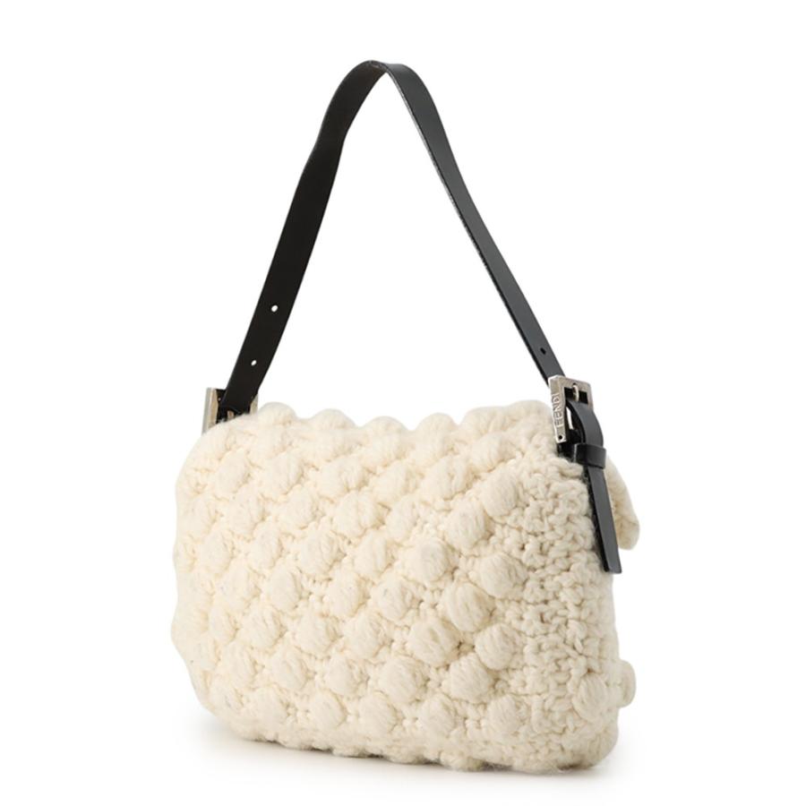 フェンディ ハンドバッグ マンマバケット ウール レザー 16059 FENDI 