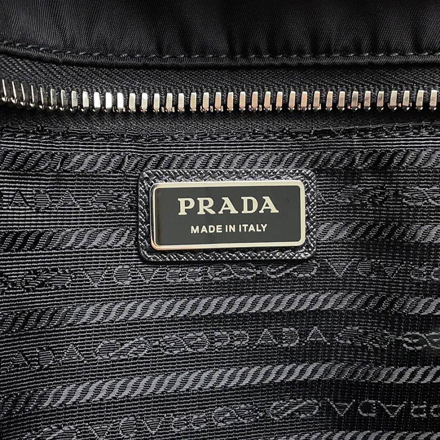 プラダ ボストンバッグ トライアングルロゴ ナイロン/レザー PRADA