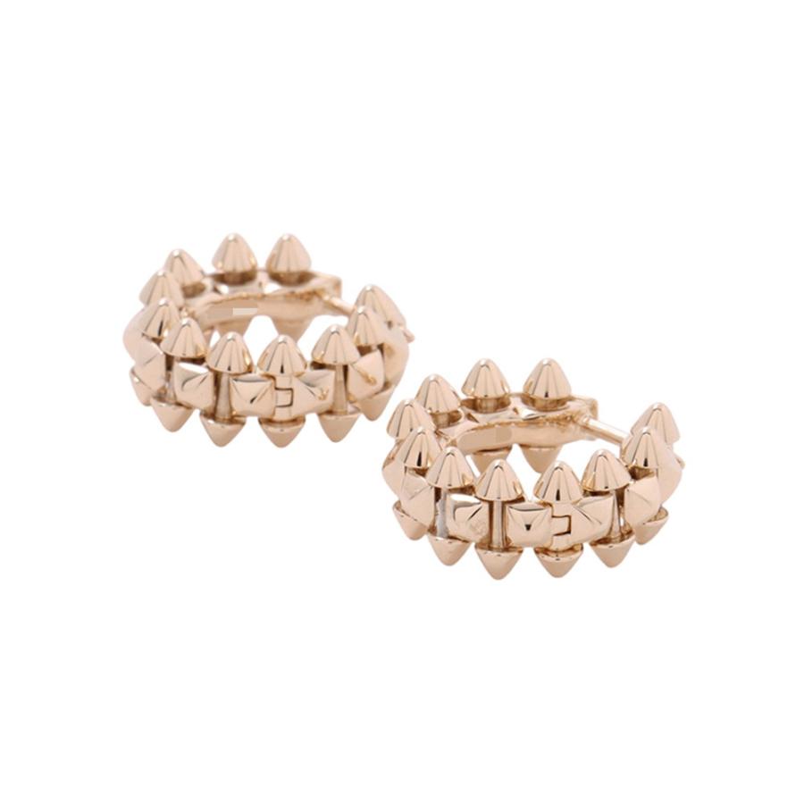 カルティエ ピアス クラッシュ ドゥ フープ ミニモデル K18PGピンク