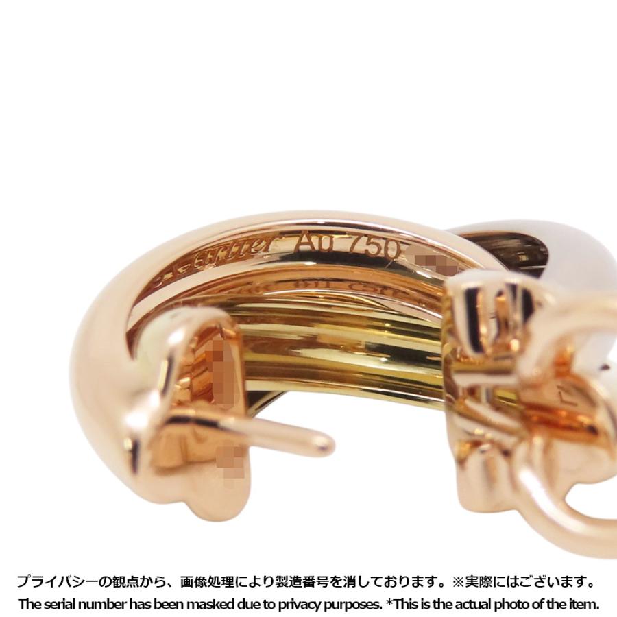 カルティエ ピアス トリニティ イヤリング クラシックモデル K18YG