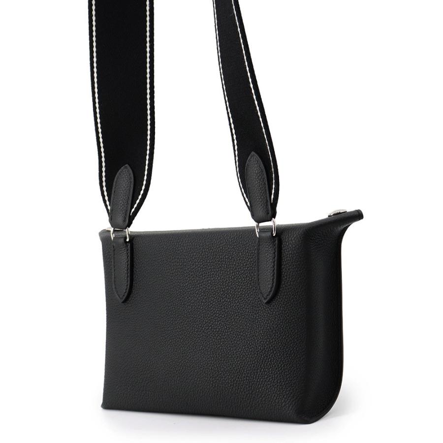 エルメス ショルダーバッグ ヴィドポッシュ ブラック/シルバー金具