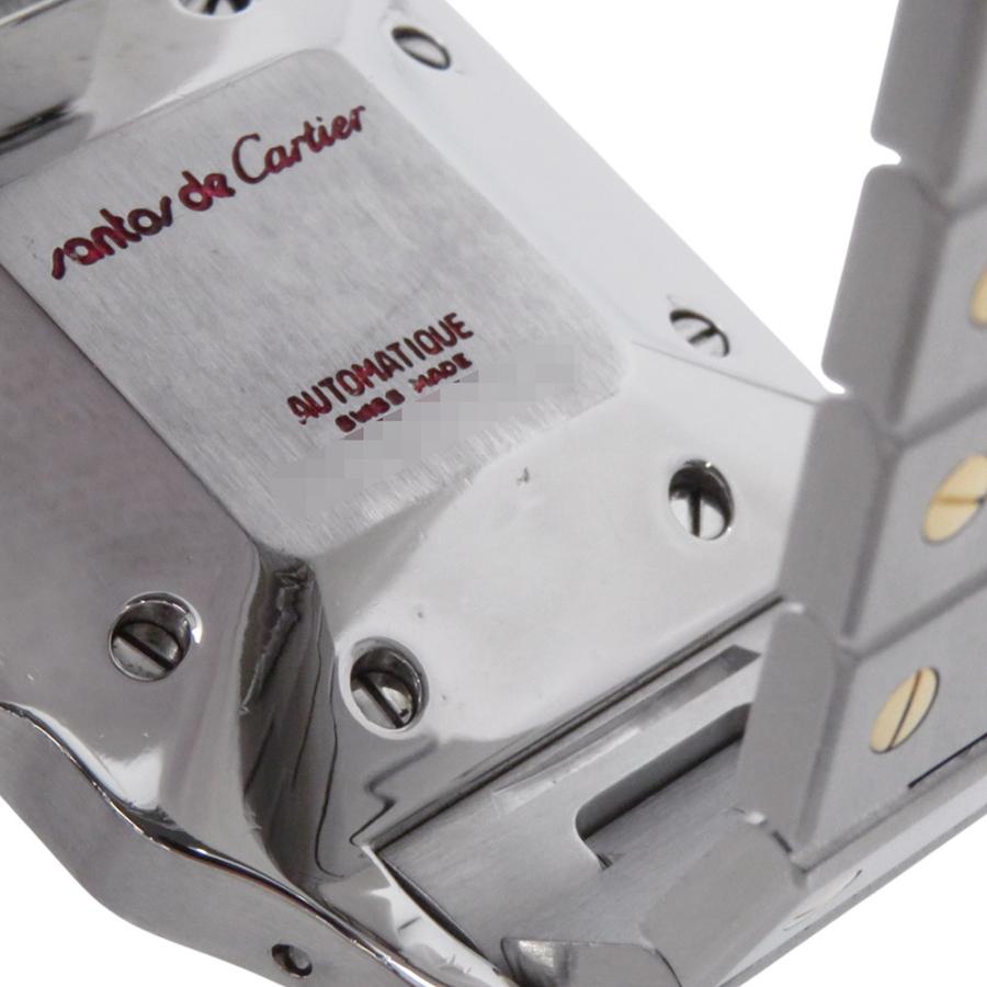 カルティエ サントス カレ LM 2961 Cartier 腕時計 白文字盤 【安心