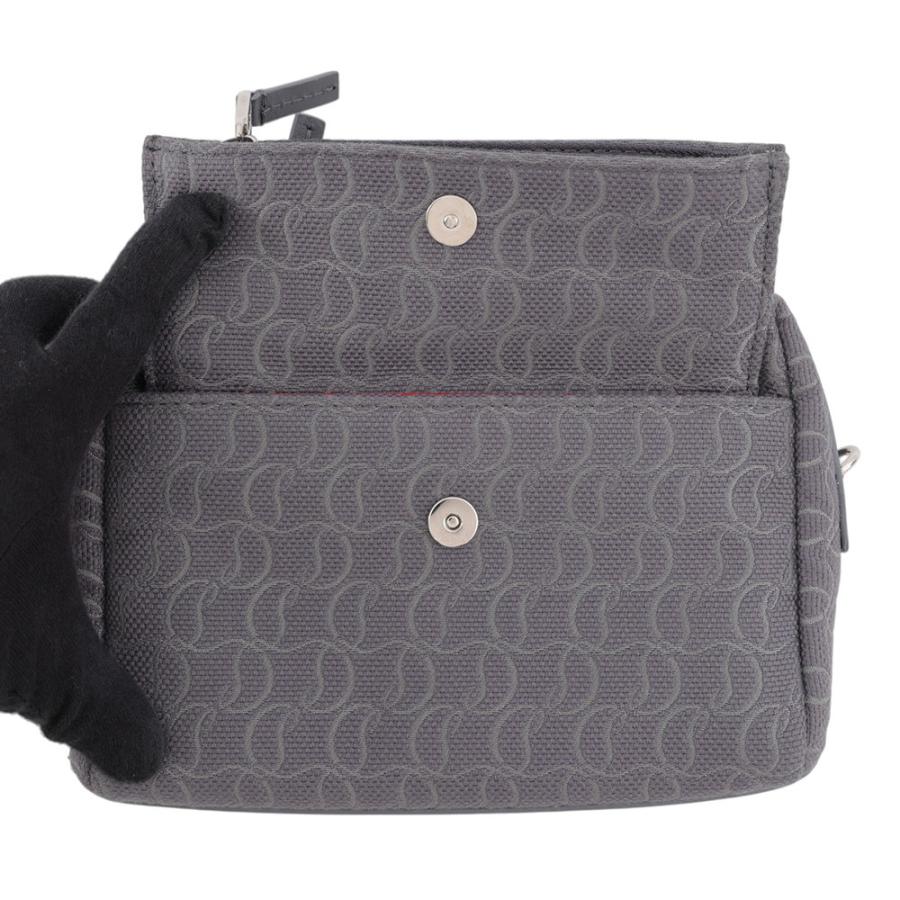 クリスチャン・ルブタン ショルダーバッグ ZIP N FLAP キャンバス