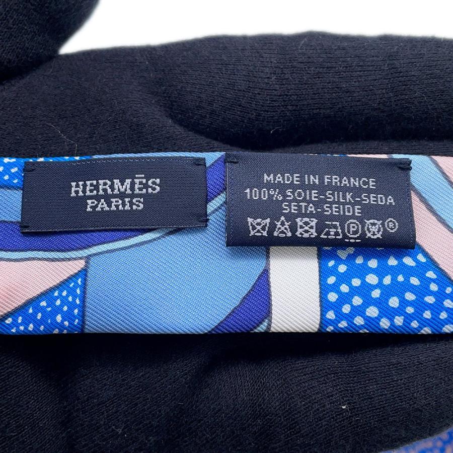 エルメス スカーフ ロングツイリー リボン付き シルク HERMES シルク