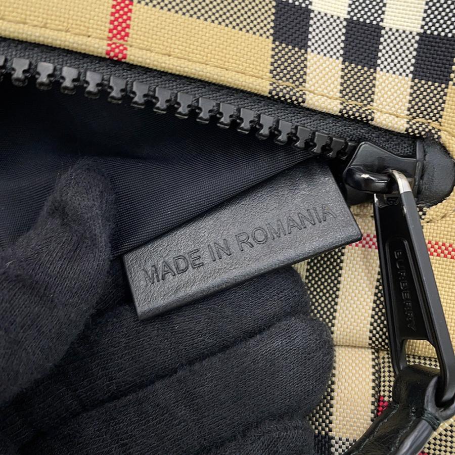 バーバリー ボディバッグ ノバチェック ウエストバッグ キャンバス