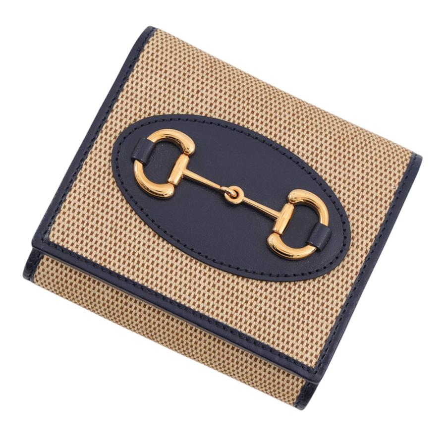 GUCCI インターロッキングG ホースビット　ウォレット　GG 中古品 グッチ 二つ折り財布 ホースビット ミニウォレット 621891 GUCCI 財布