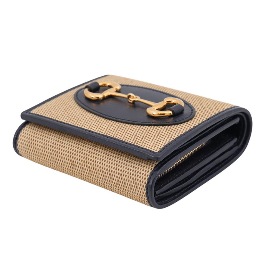 ✨新品未使用✨　GUCCI ミニ財布　ホースビット　GGライン　GG柄　がま口 グッチ 二つ折り財布 ホースビット ミニウォレット 621891 GUCCI 財布