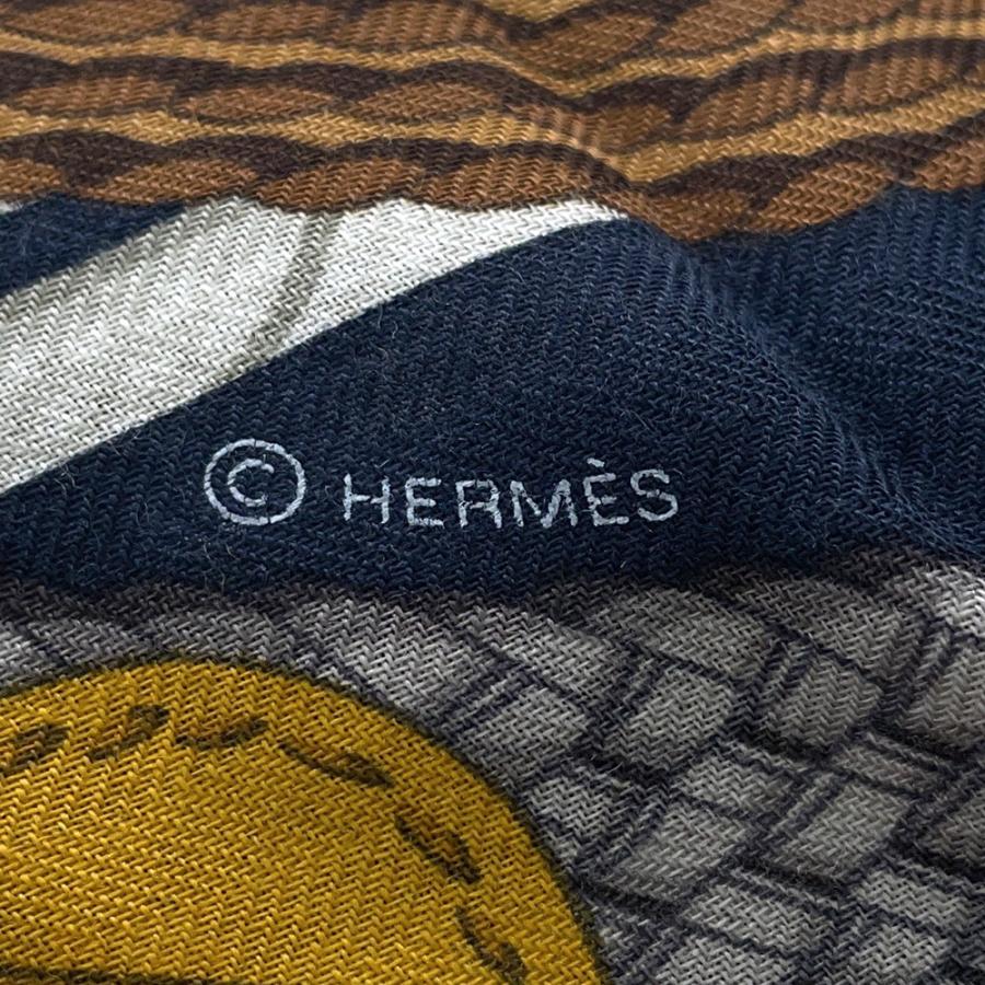 HERMES 　カレジェアン　ドレサージュ・トレサージュ エルメス ストール カレ140 カレジェアン ドレサージュ・トレサージュ