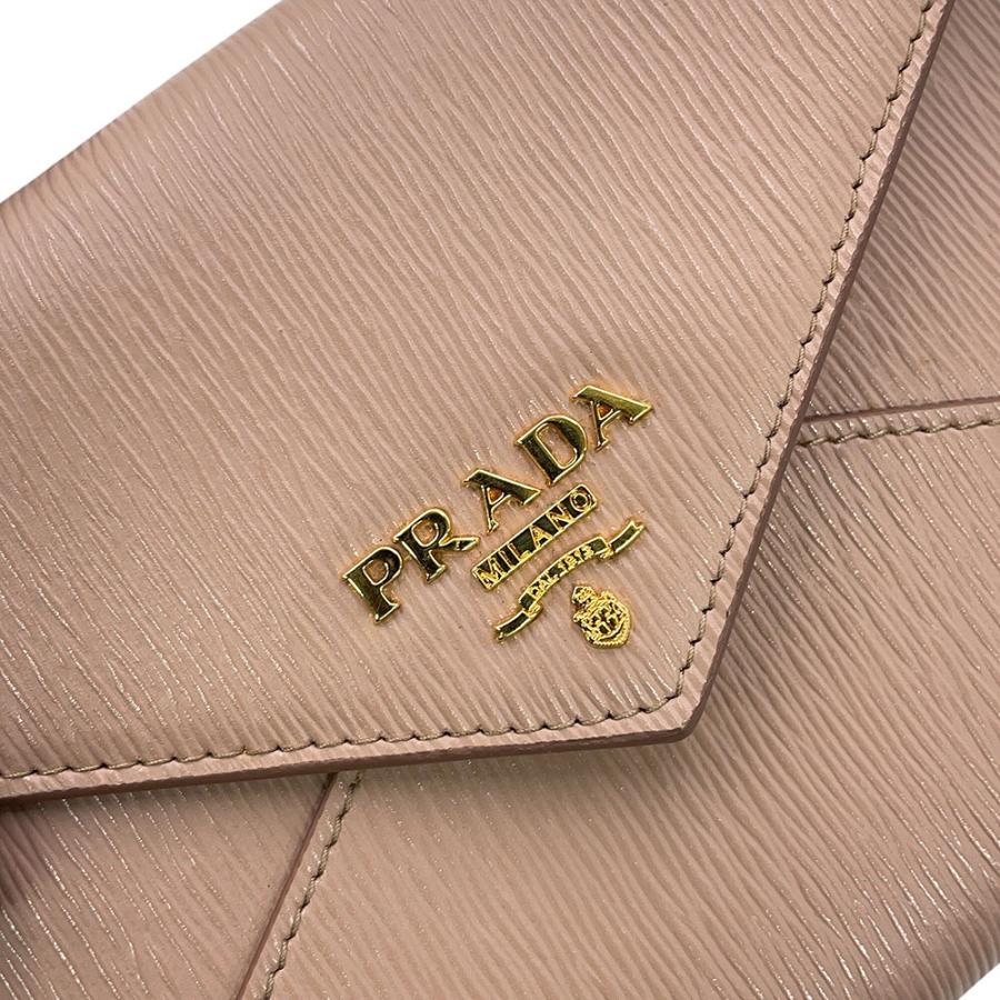 プラダ 長財布 エンベロープ レザー 1MF175 PRADA 【安心保証