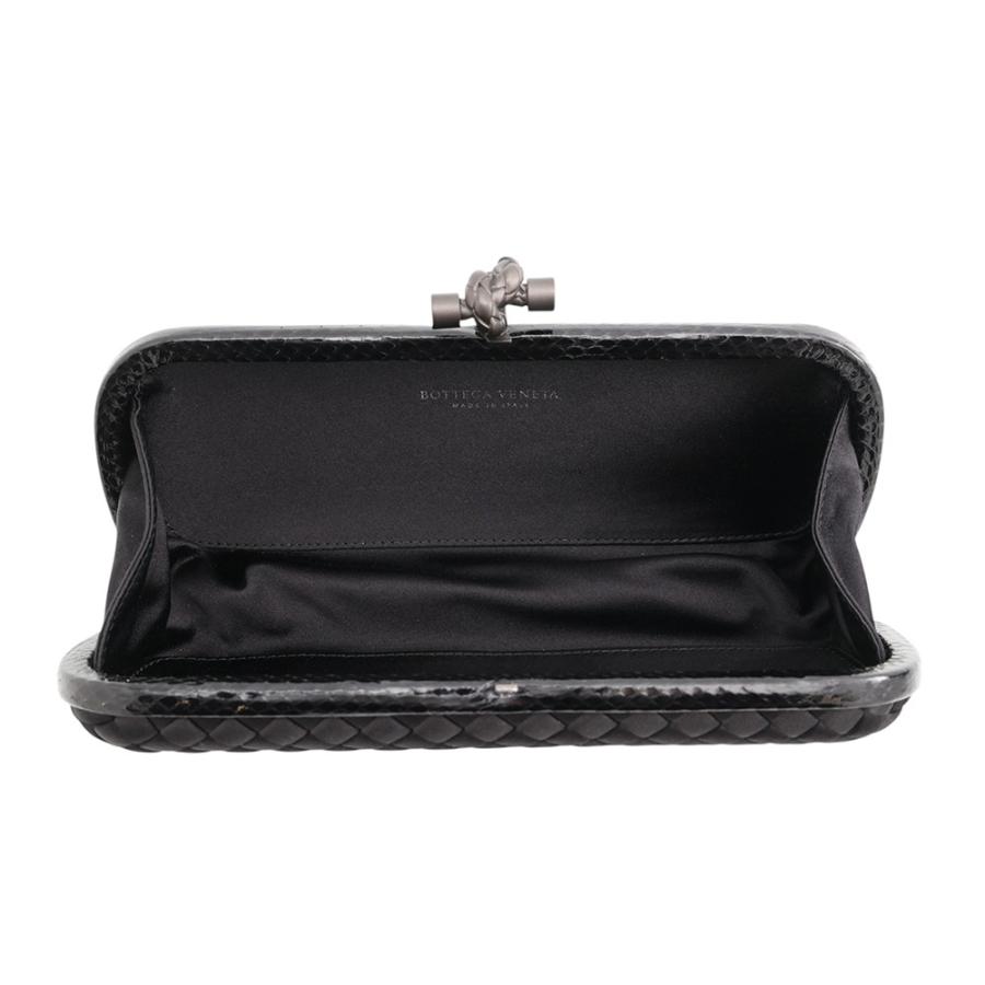 BOTTEGA VENETAボッテガヴェネタ パイソン クラッチバッグ ボッテガヴェネタ クラッチバッグ イントレチャート ノット サテン