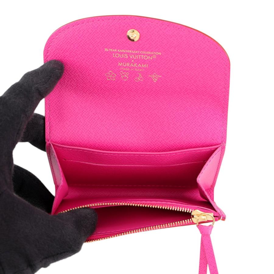 ルイヴィトン　LV × TM ポルトモネ・ロザリ　村上隆　マルチカラー　美品 ルイヴィトン コインケース モノグラム・マルチカラー LV × TM