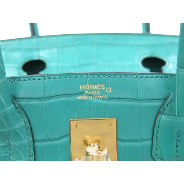 HERMES（エルメス） バーキン30 cm ハンドバッグ ブルーパオン