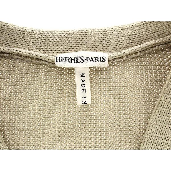 HERMES エルメス カーディガン シルク ベージュ レディース HERMES エルメス カーディガン シルク ベージュ レディース