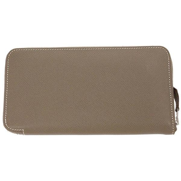 エルメス 長財布 アザップロング クラシック エトゥープ×シルバー金具 