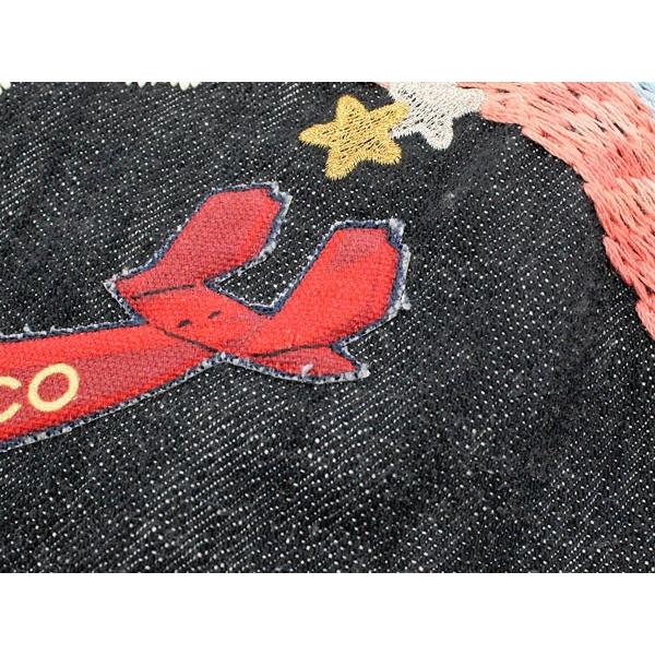 CHANEL 夜間飛行 デニム チェーン ショルダー  バック 飛行機 ハート シャネル 夜間飛行 デニム チェーントートバッグ ネイビー ゴールド