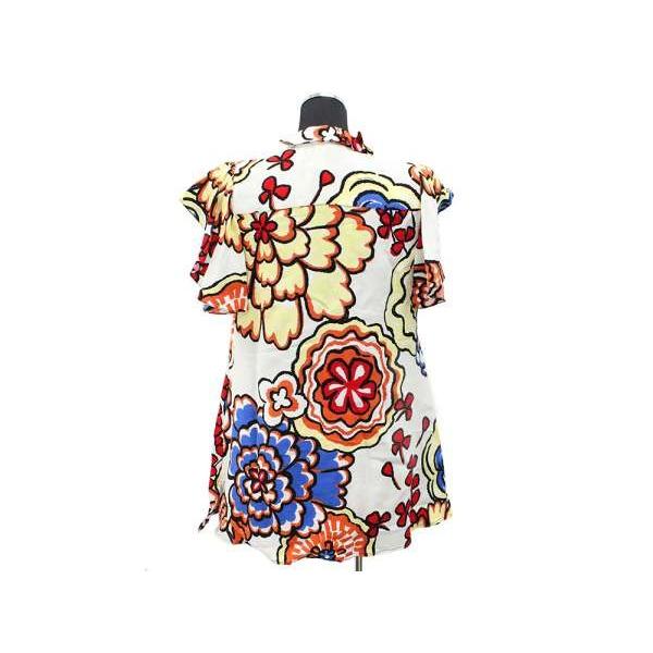 LOUIS VUITTON ルイヴィトン ブラウス 花柄 フリル レディースサイズ34  