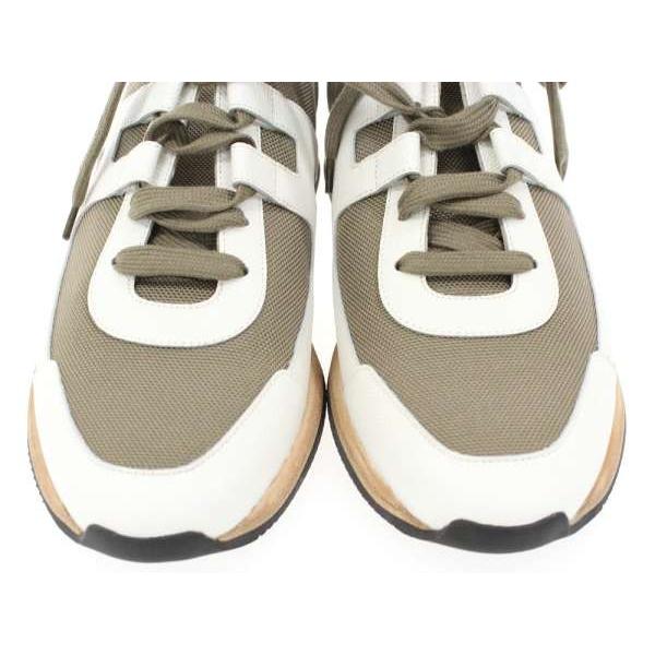 HERMES エルメス スニーカー パートナー Partner カーキ ヴォー  