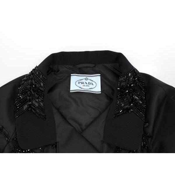 PRADA プラダ トレンチコート ブラック ナイロン ベルト付き PRADA プラダ トレンチコート ブラック ナイロン ベルト付き