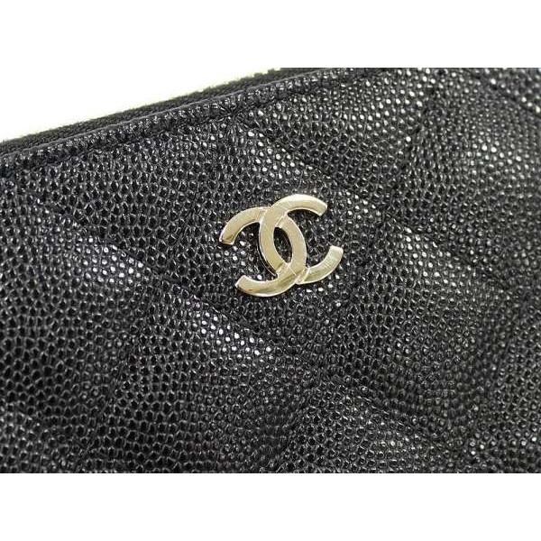 シャネル 長財布 マトラッセ クラッチウォレット キャビアスキン ココマーク A82167 CHANEL 財布 クラッチ ポーチ トラベルケース｜gallery-rare｜06