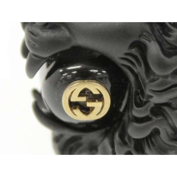 GUCCI グッチ 指輪 グラスパール付き ライオン ヘッド リング サイズ10  