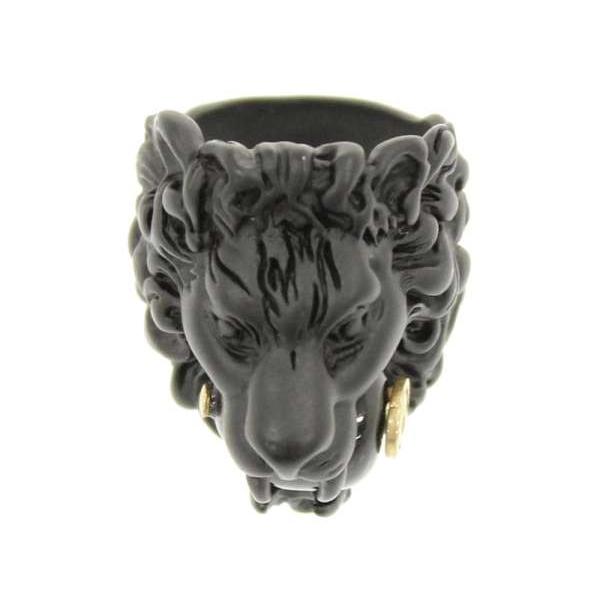 GUCCI グッチ 指輪 グラスパール付き ライオン ヘッド リング サイズ10  