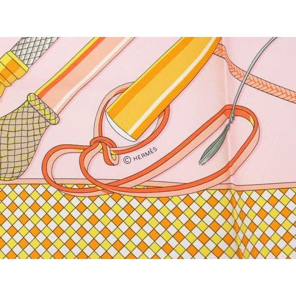 HERMES エルメス スカーフ カレ90 シルクツイル 鞭とグリップ HERMES エルメス スカーフ カレ90 シルクツイル 鞭とグリップ