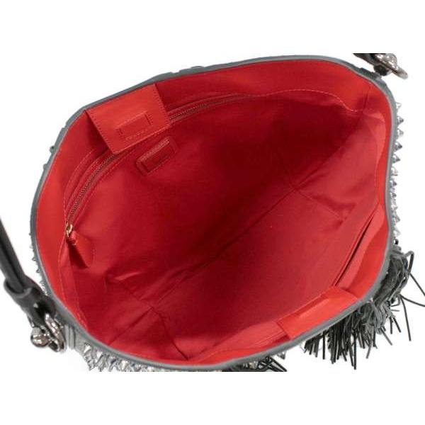 Christian Louboutin 赤 フリンジ ショルダーバッグ 【公式通販】