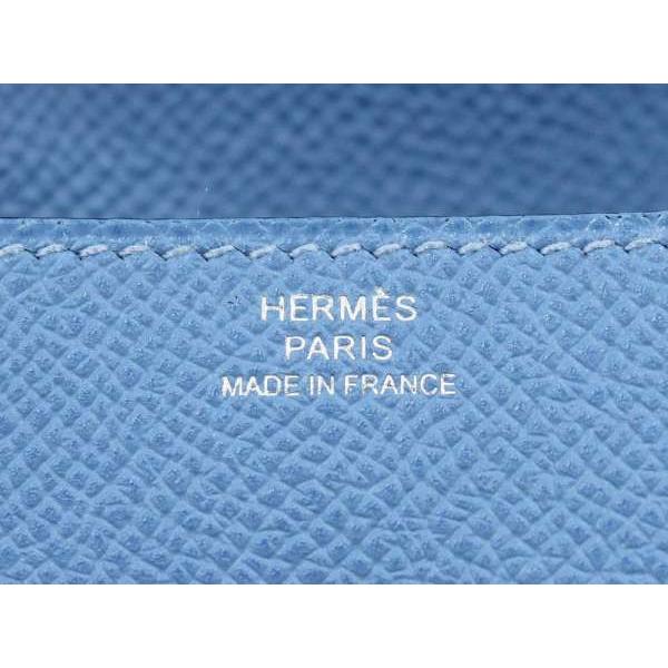 エルメス コインケース ル・ヴァンキャトル ブルーパラダイス×シルバー