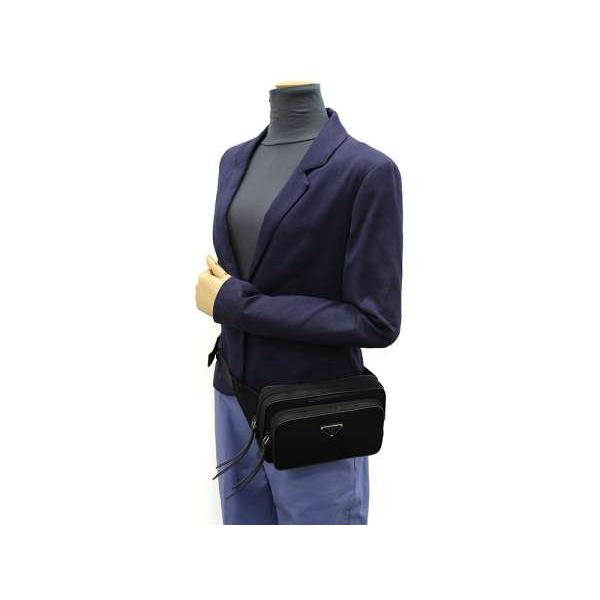 PRADA プラダ ウエストポーチ ナイロン レザー 1BL010 バッグ ウエスト