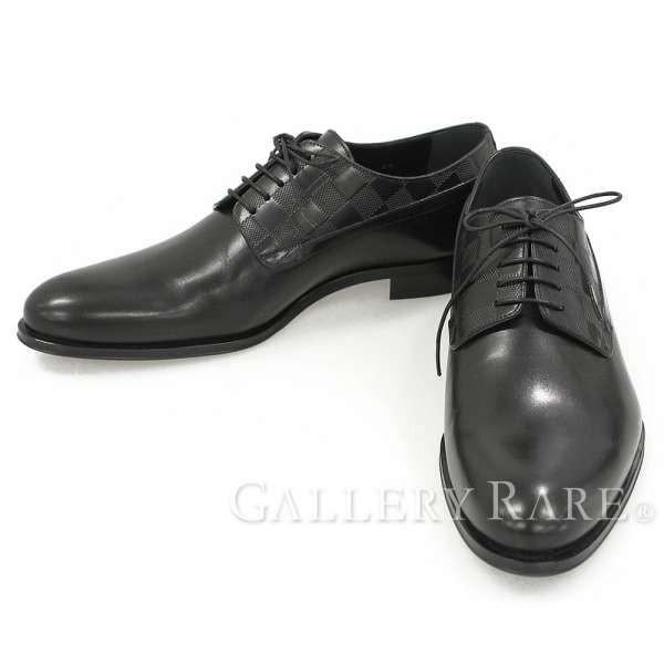 ルイヴィトン ビジネスシューズ ダミエ オースマン ライン ダービー メンズサイズ6 1 Louis 靴 2 1a2bhi ヴィトン レースアップ Vuitton メンズ 入手困難