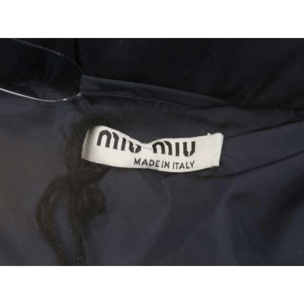 miu miu（ミュウミュウ） ダウンジャケット フリル ペプラム ナイロン