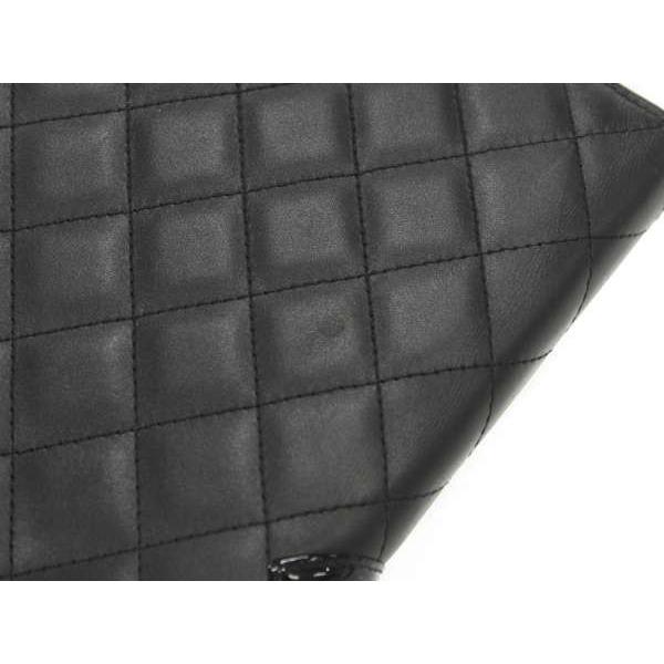 CHANELシャネルマトラッセ美品♡手帳アジェンダ 黒ココマークシリアル