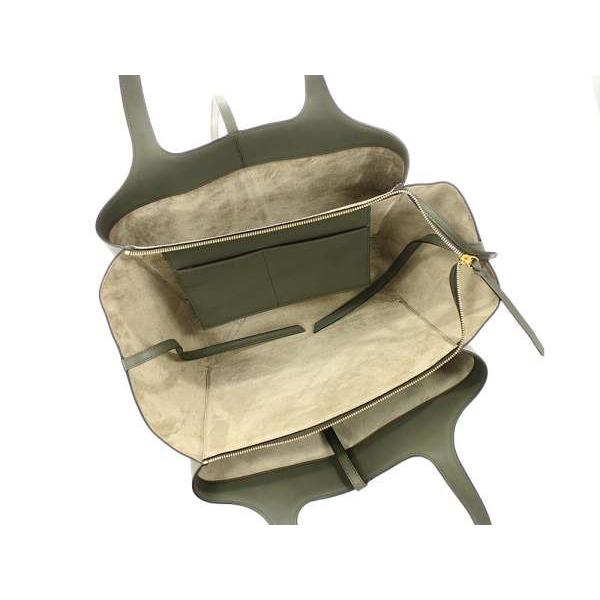 美品 セリーヌ CELINE トライフォールド ミディアム ショルダーバッグ