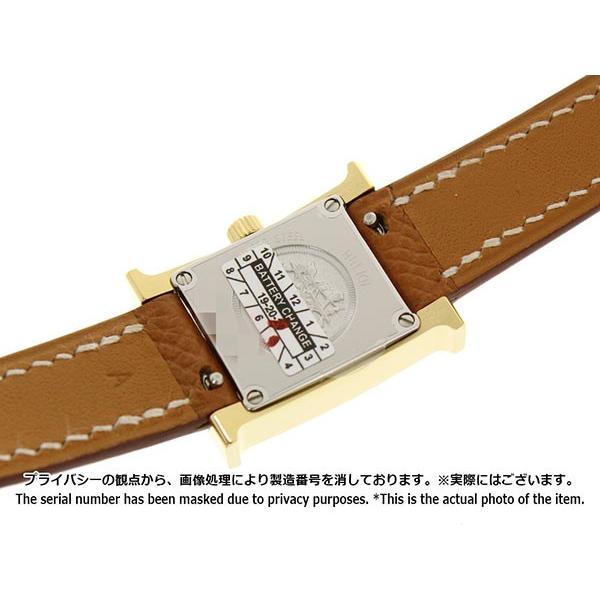 HERMES（エルメス） Hウォッチ ミニ ゴールド ヴォーエプソン A刻印
