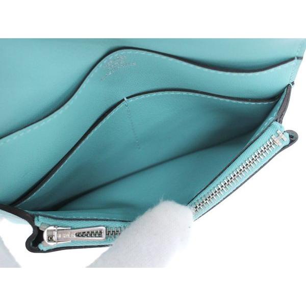 HERMES（エルメス） 財布 ドゴン コンパクト ブルーサンシール