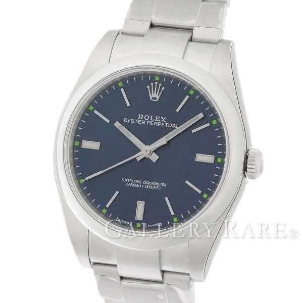 ロレックス オイスターパーペチュアル39 ブルー文字盤 ランダム 114300 ROLEX 腕時計｜gallery-rare