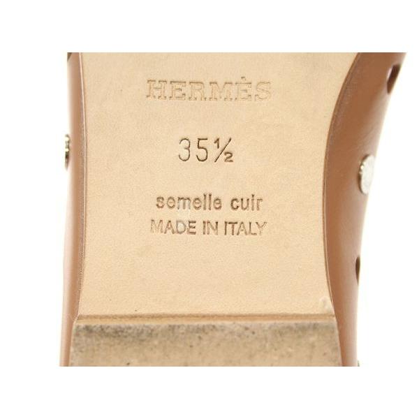 HERMES（エルメス） フラットシューズ パンチング セリエ バレエ