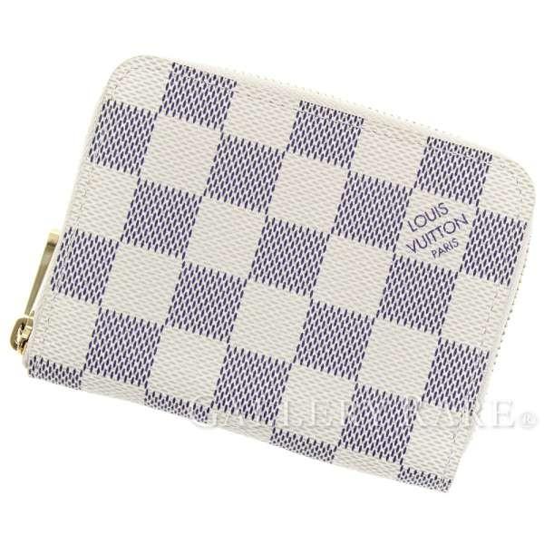 ★美品★　ルイヴィトン　ダミエ　アズール　ジッピー　パース　小銭入れ LOUIS VUITTON（ルイ・ヴィトン） コインケース ダミエアズール