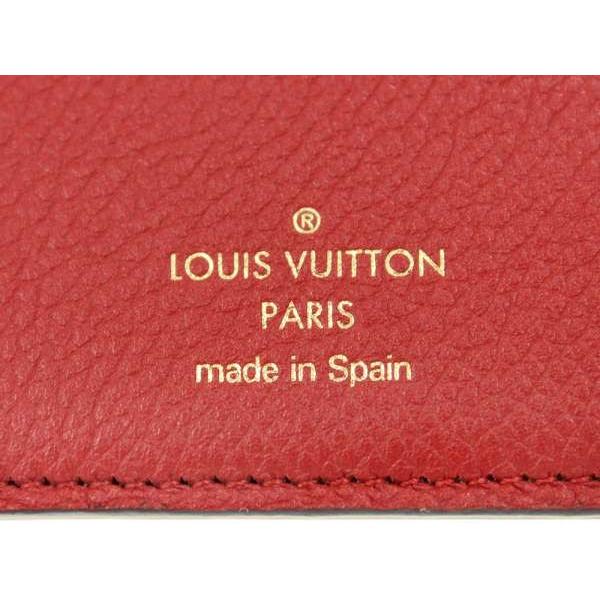ルイヴィトン モノグラム パラス コンパクト 折財布 スリーズ 赤 255  