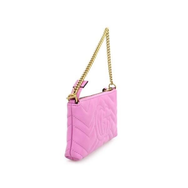 GUCCI GGマーモント キルティング ミニ バケットバッグ GUCCI（グッチ） ポシェット GGマーモント チェーン ミニバッグ 443129