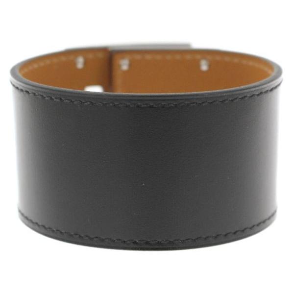 HERMES（エルメス） ブレスレット ケリードッグ ブラック×シルバー金具