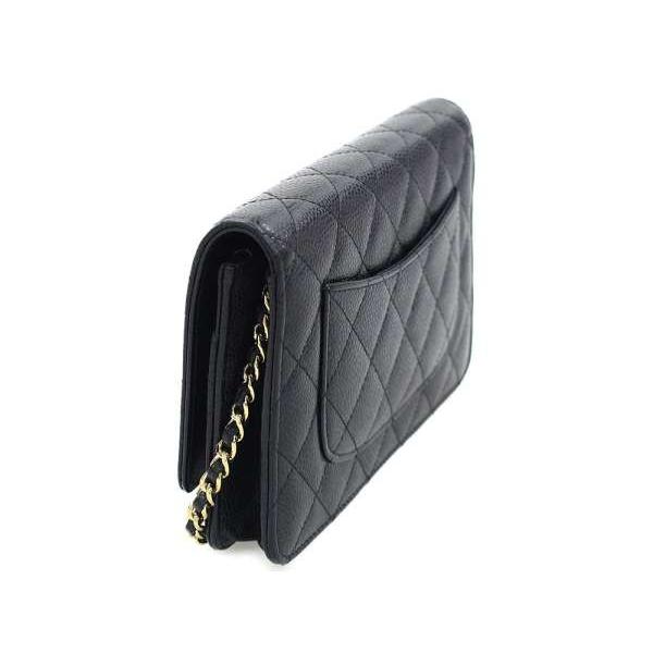 CHANEL（シャネル） チェーンウォレット マトラッセ キャビアスキン