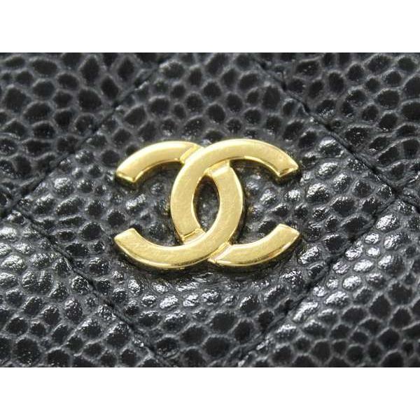 CHANEL（シャネル） チェーンウォレット マトラッセ キャビアスキン