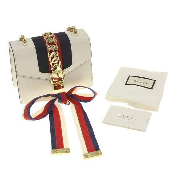 GUCCI（グッチ） チェーンショルダーバッグ シルヴィ ミニ レザー 