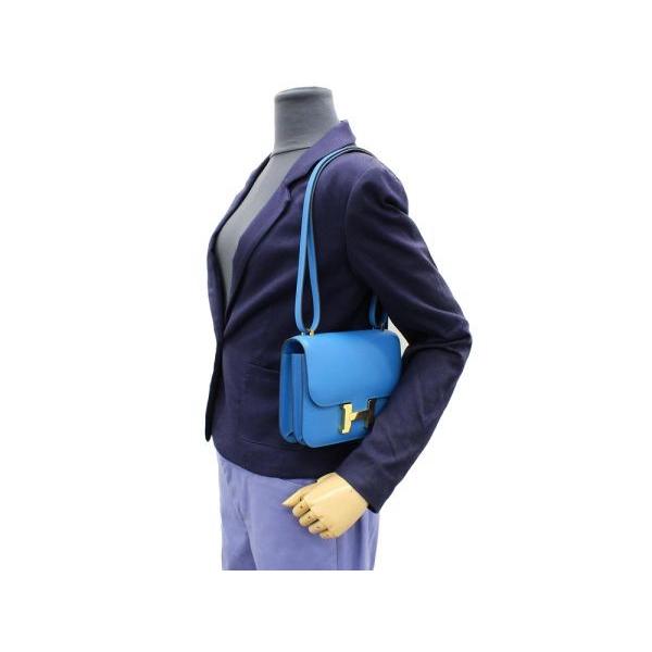 エルメス HERMES コンスタンス3ミニ A刻 ブルーザンジバル　ゴールド金具 エバーカラー ユニセックス ショルダーバッグ HERMES（エルメス） ショルダーバッグ ミニ コンスタンス3 ブルー