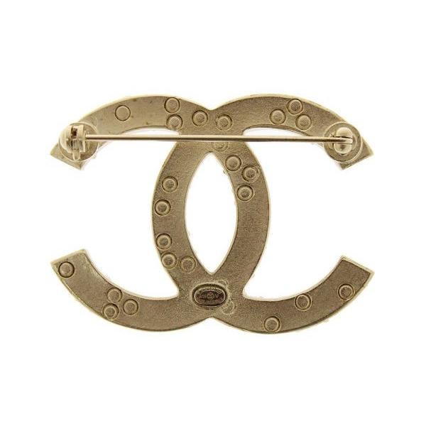 CHANEL シャネル　ブローチ　 パール　　マットゴールド CHANEL シャネル ブローチ ココマーク パール 白 (ホワイト)/ゴールド