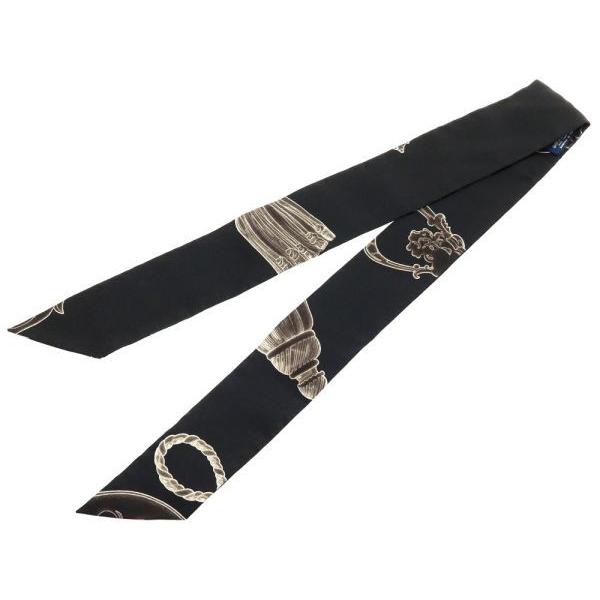 HERMES（エルメス） スカーフ ツイリー レ・クレ LES CLES 鍵柄 シルク