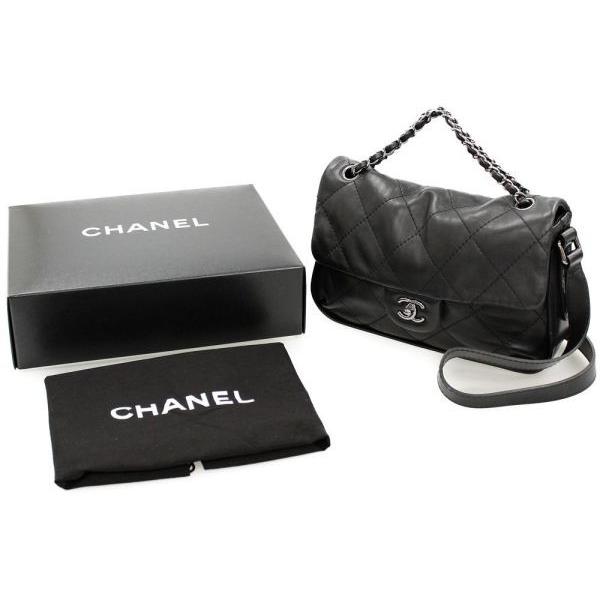 シャネル ショルダーバッグ マトラッセ ココマーク ブラック ラムスキン CHANEL 2wayバッグ｜gallery-rare｜11