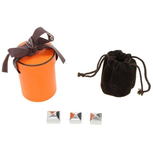 HERMES エルメス スカーフリング メドール 3点セット シルバー  